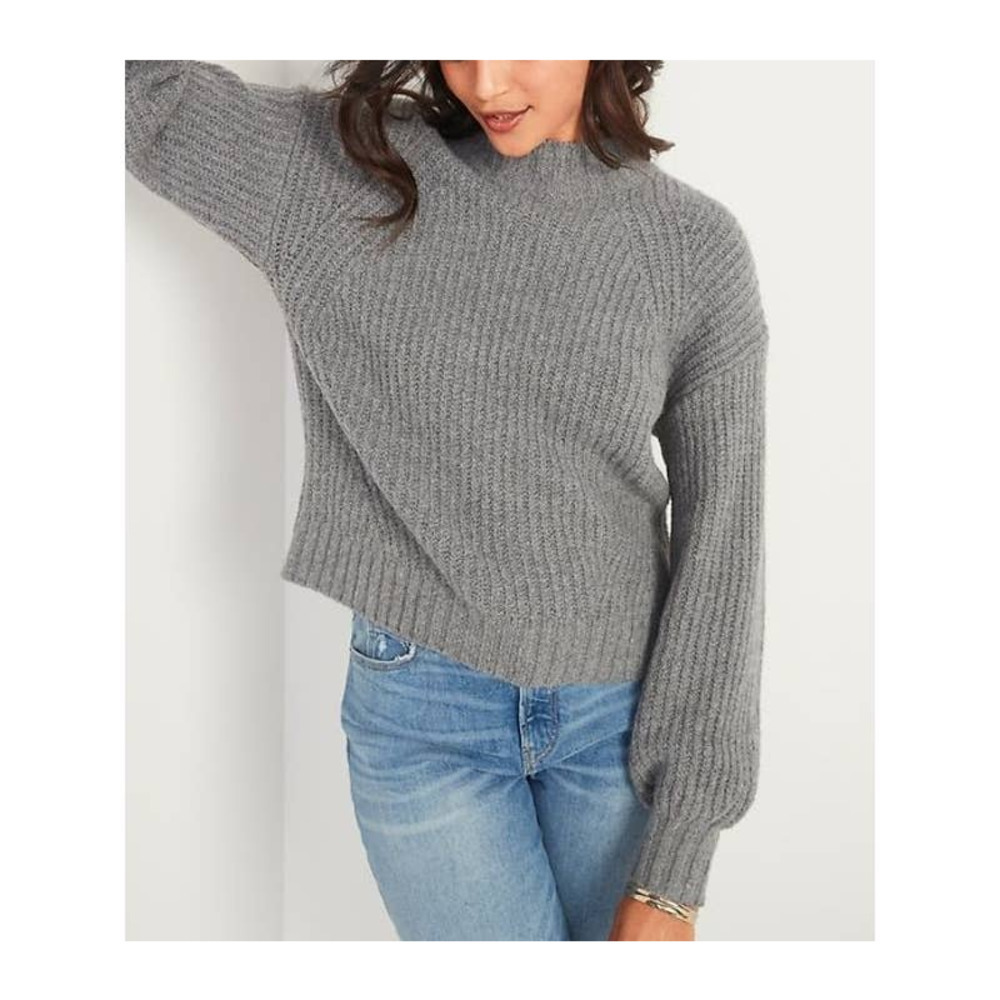 Rachel Zoe Women's‎ Size XS Classic Basic Grey Knit Sweater